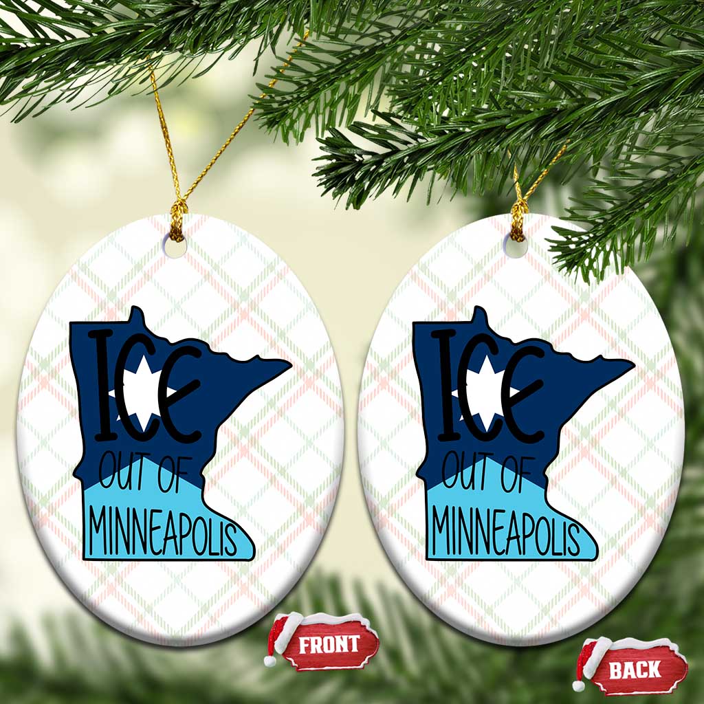 Ice Out Of Minneapolis Ceramic Ornament Minnesota Community Support Gift