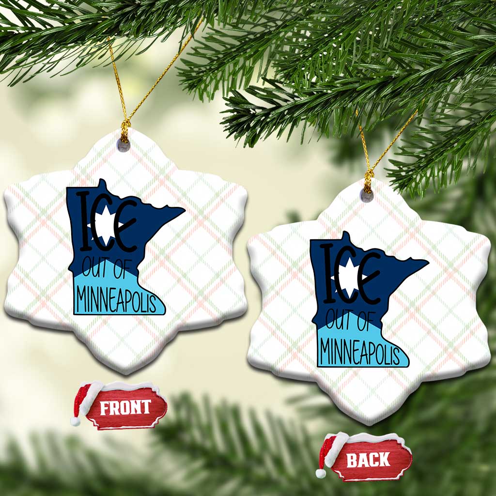 Ice Out Of Minneapolis Ceramic Ornament Minnesota Community Support Gift