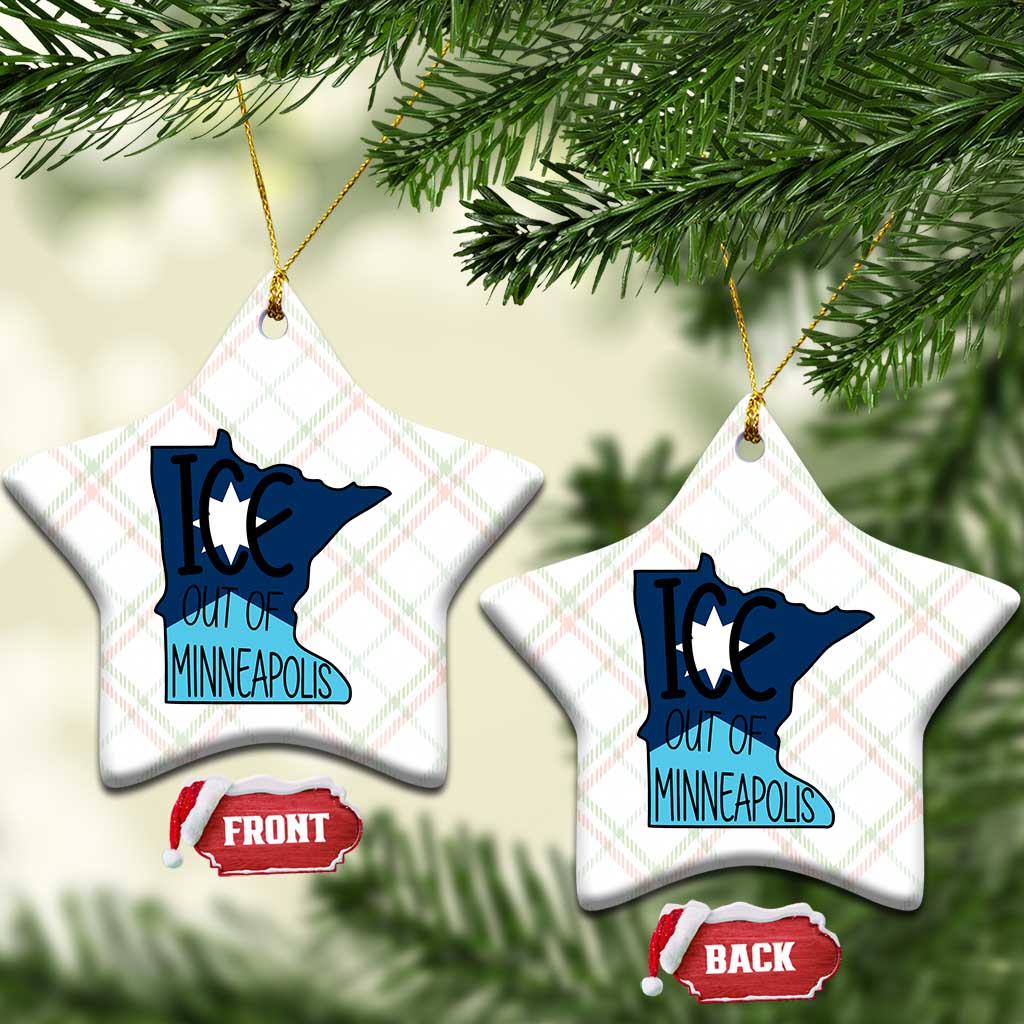 Ice Out Of Minneapolis Ceramic Ornament Minnesota Community Support Gift