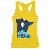Ice Out Of Minneapolis Racerback Tank Top Minnesota Community Support Gift
