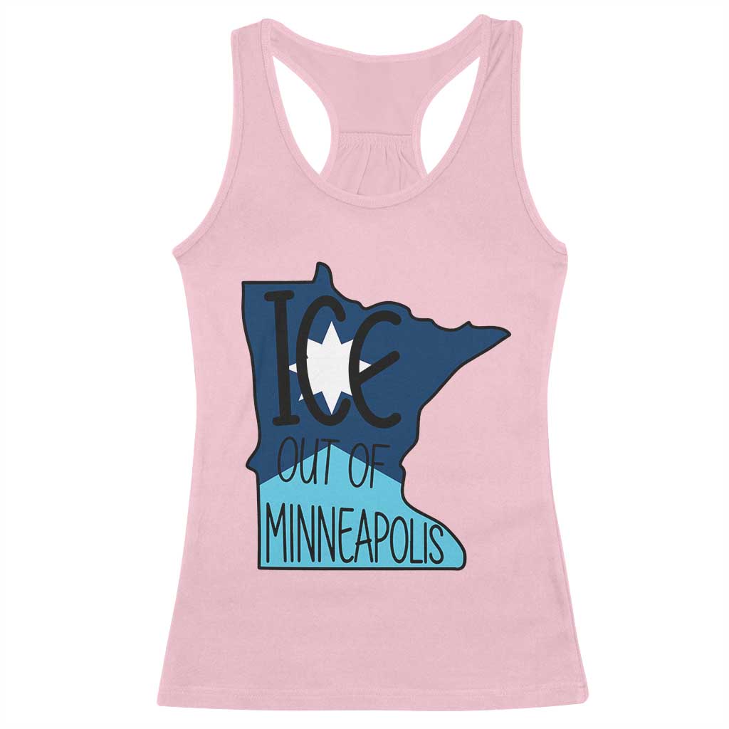 Ice Out Of Minneapolis Racerback Tank Top Minnesota Community Support Gift
