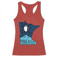 Ice Out Of Minneapolis Racerback Tank Top Minnesota Community Support Gift