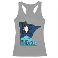 Ice Out Of Minneapolis Racerback Tank Top Minnesota Community Support Gift