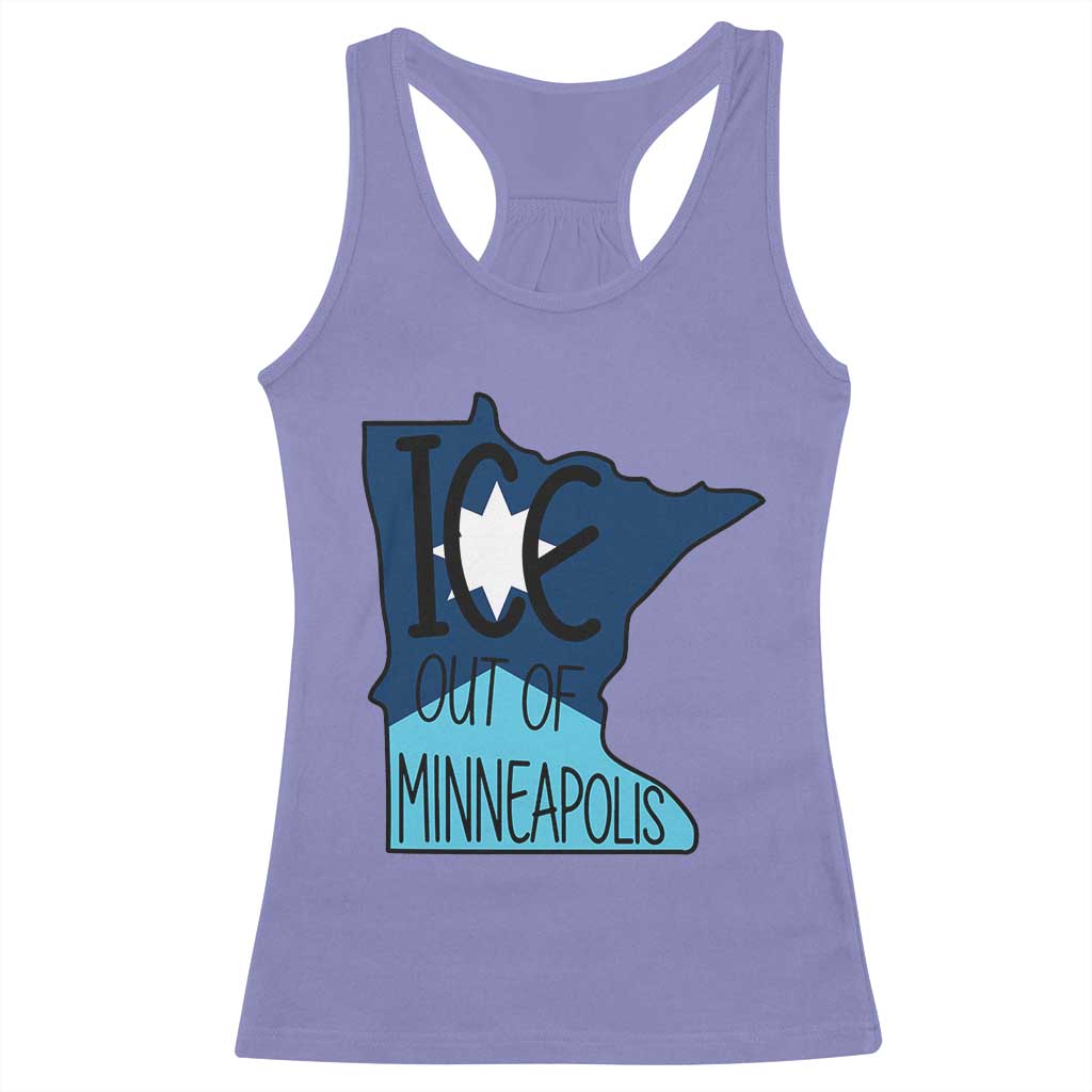 Ice Out Of Minneapolis Racerback Tank Top Minnesota Community Support Gift