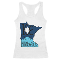 Ice Out Of Minneapolis Racerback Tank Top Minnesota Community Support Gift