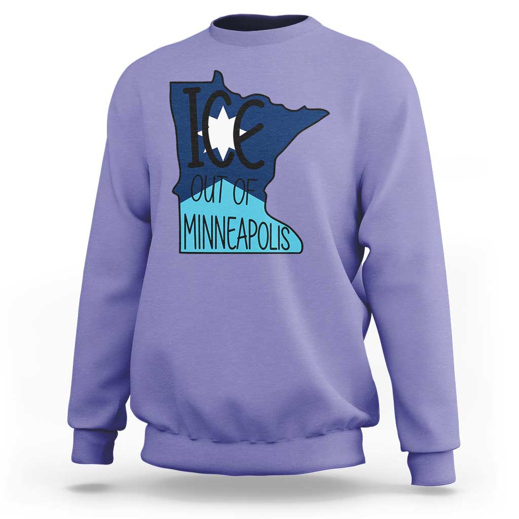 Ice Out Of Minneapolis Sweatshirt Minnesota Community Support Gift