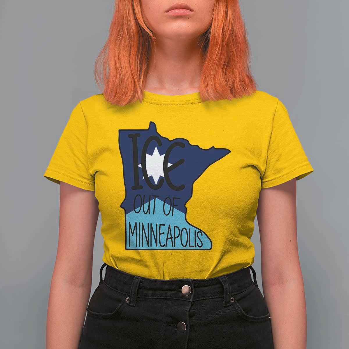 Ice Out Of Minneapolis T Shirt For Women Minnesota Community Support Gift