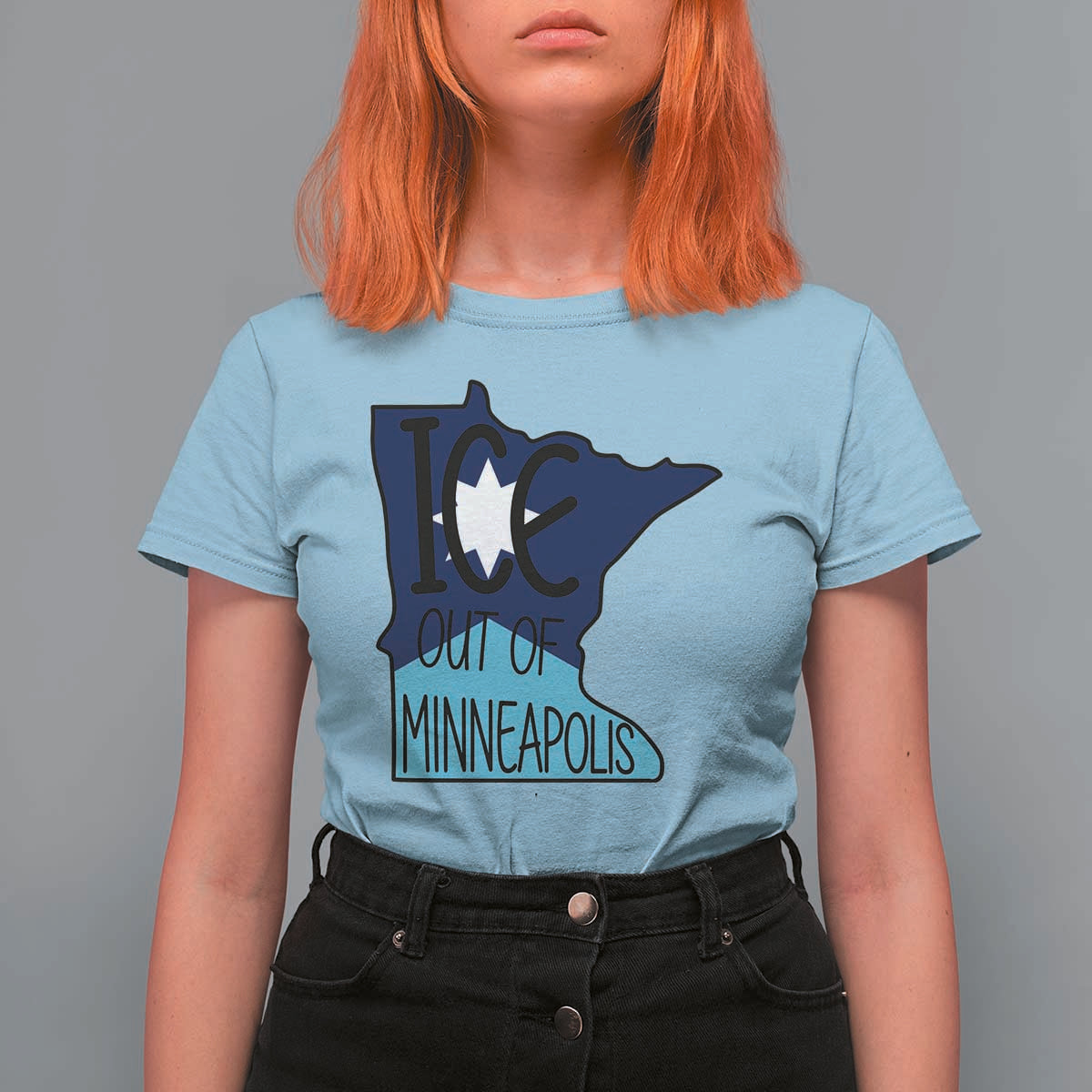 Ice Out Of Minneapolis T Shirt For Women Minnesota Community Support Gift