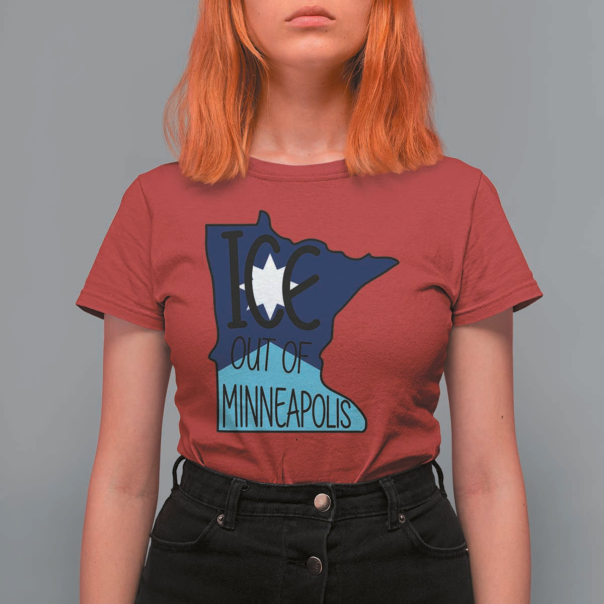 Ice Out Of Minneapolis T Shirt For Women Minnesota Community Support Gift
