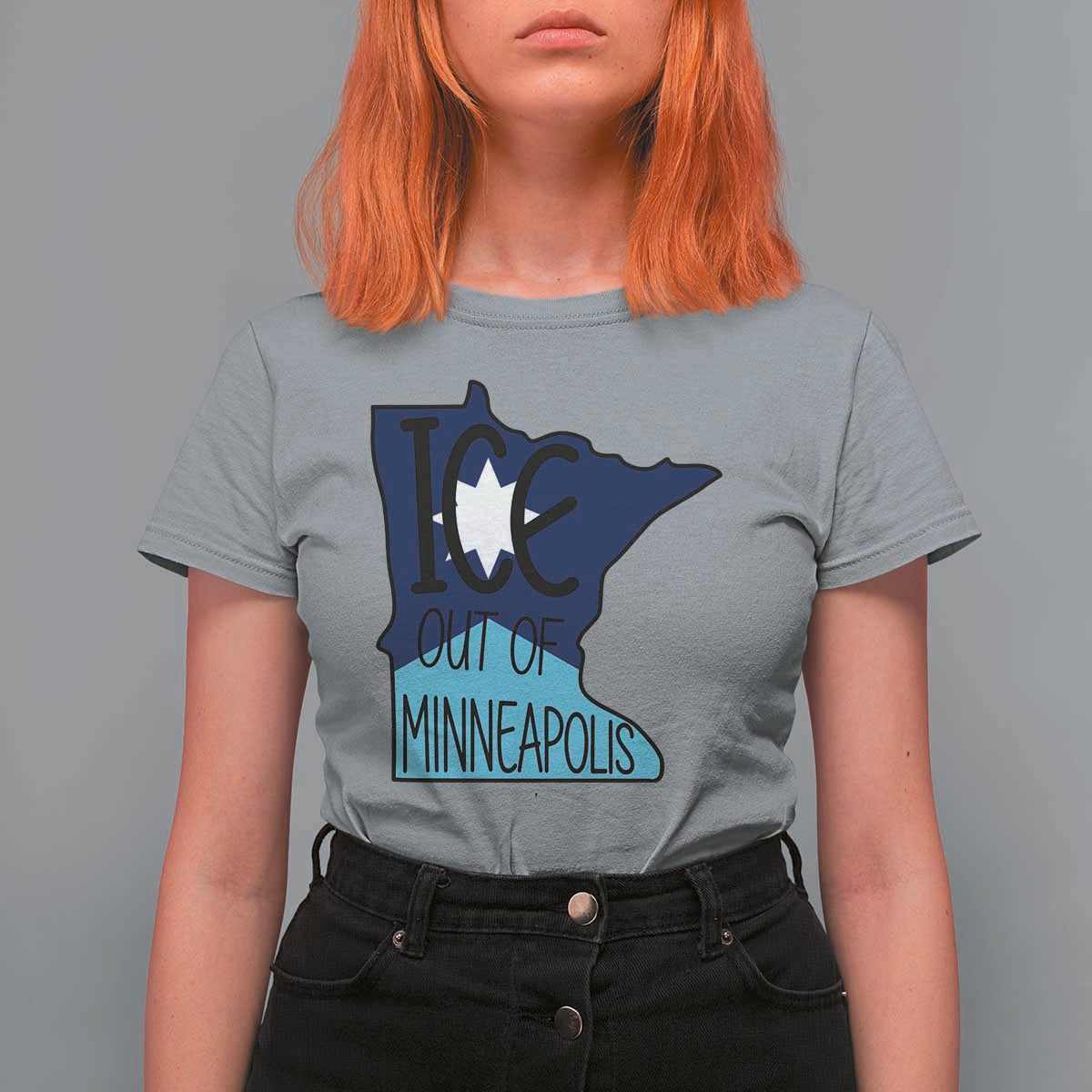 Ice Out Of Minneapolis T Shirt For Women Minnesota Community Support Gift