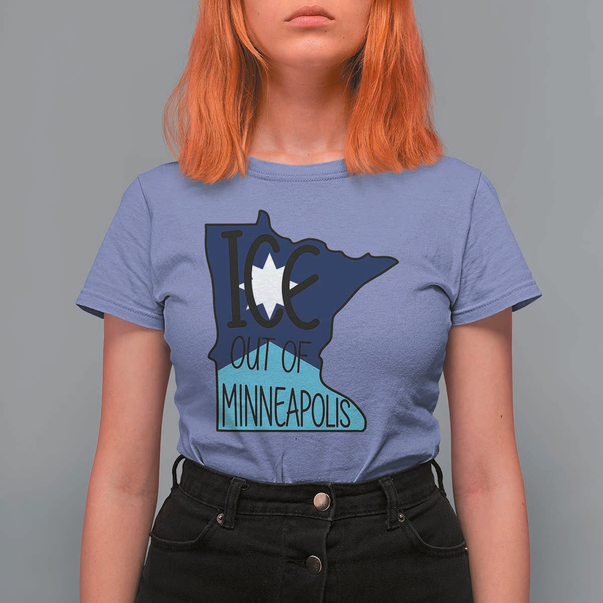 Ice Out Of Minneapolis T Shirt For Women Minnesota Community Support Gift