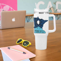 Ice Out Of Minneapolis Tumbler With Handle Minnesota Community Support Gift