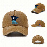 Ice Out Of Minneapolis Washed Cotton Baseball Cap Minnesota Community Support Gift