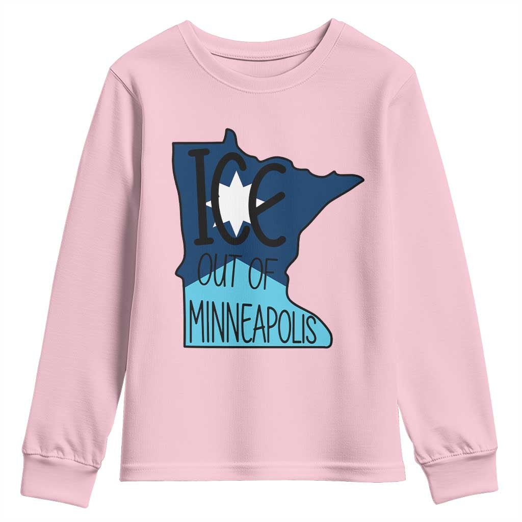Ice Out Of Minneapolis Youth Sweatshirt Minnesota Community Support Gift