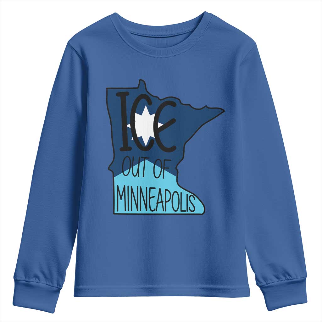 Ice Out Of Minneapolis Youth Sweatshirt Minnesota Community Support Gift