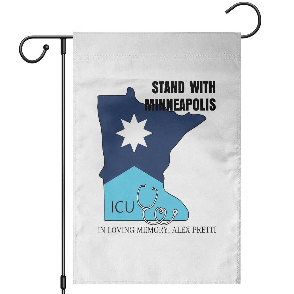 Stand With Minneapolis Garden Flag In Loving Memory Of Alex