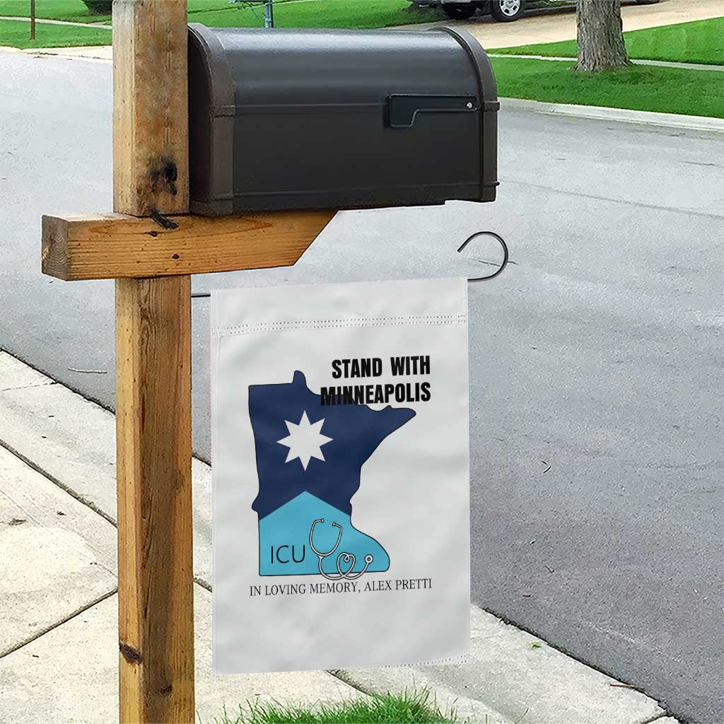 Stand With Minneapolis Garden Flag In Loving Memory Of Alex