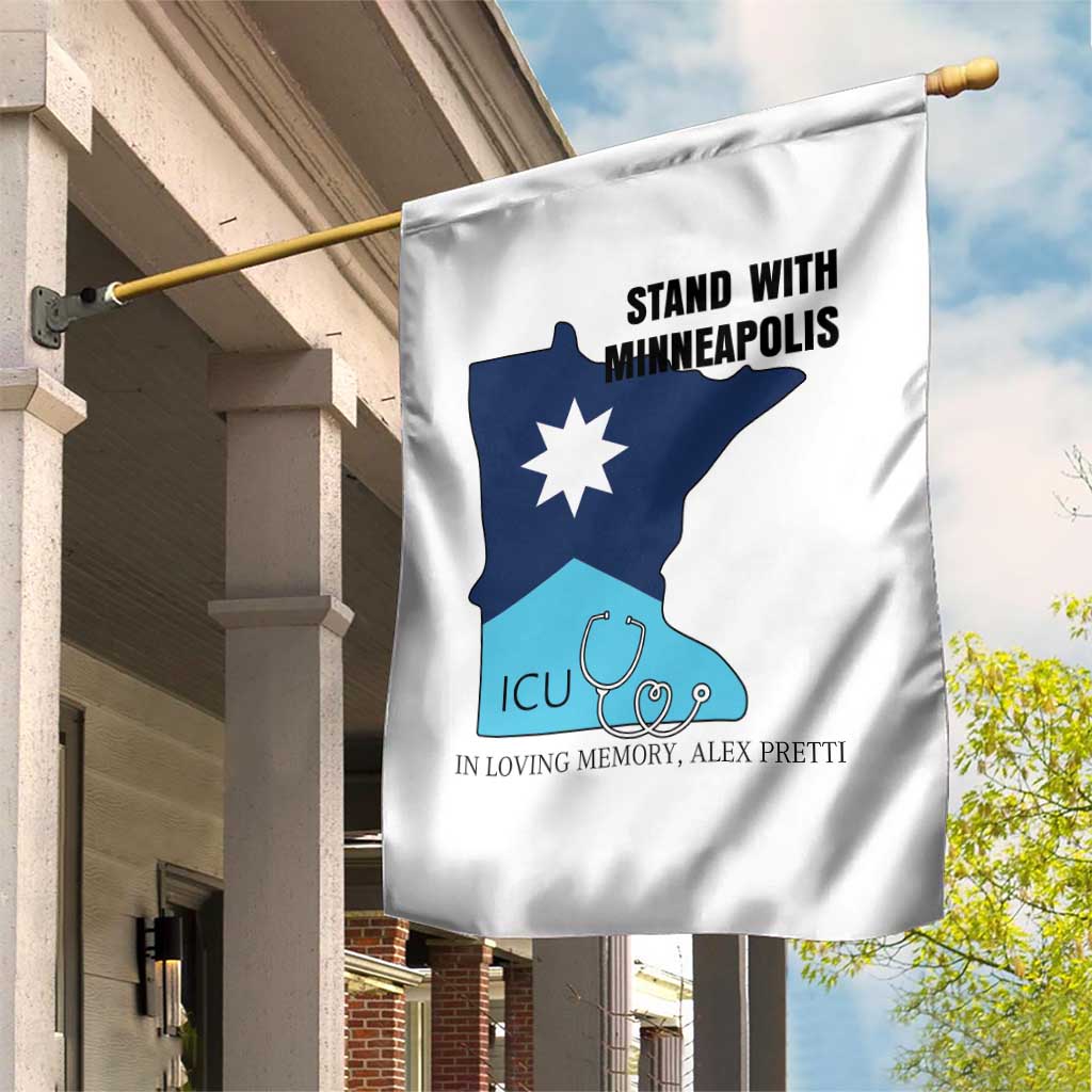 Stand With Minneapolis Garden Flag In Loving Memory Of Alex