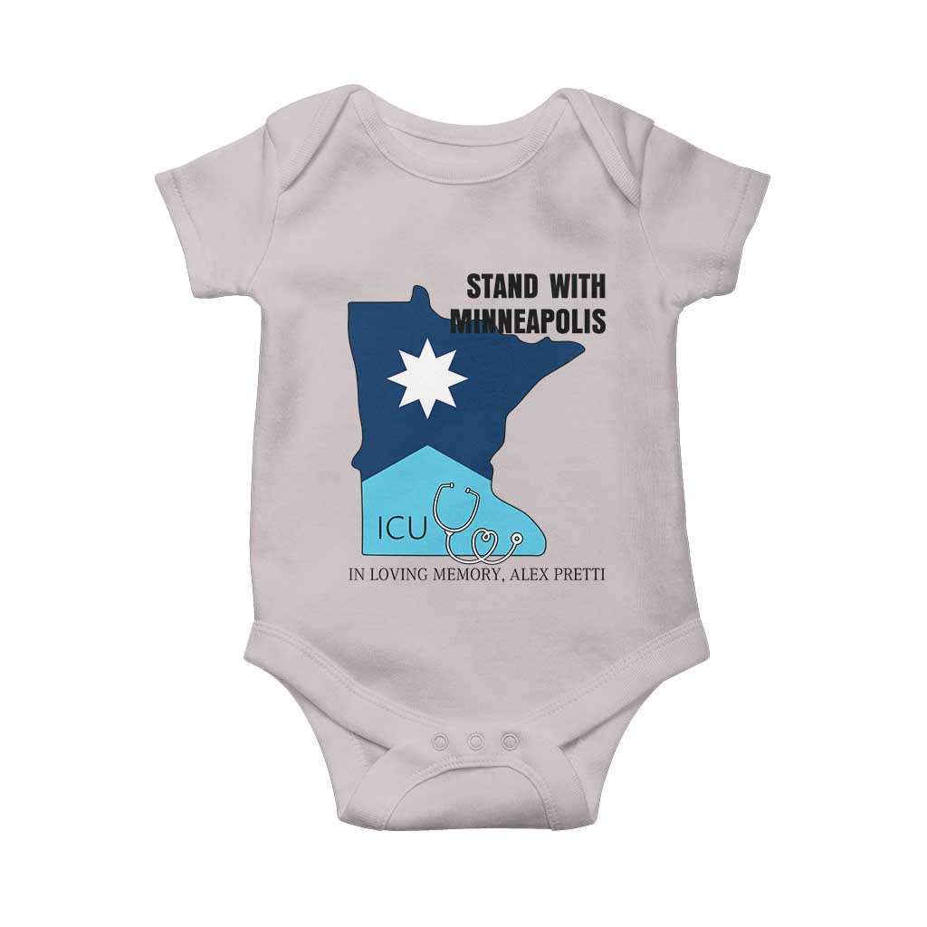 Stand With Minneapolis Baby Onesie In Loving Memory Of Alex