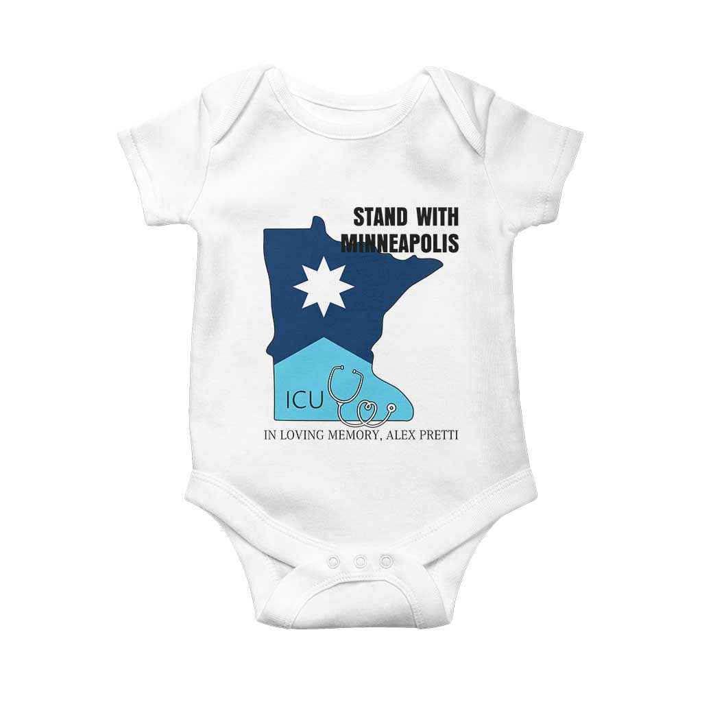 Stand With Minneapolis Baby Onesie In Loving Memory Of Alex