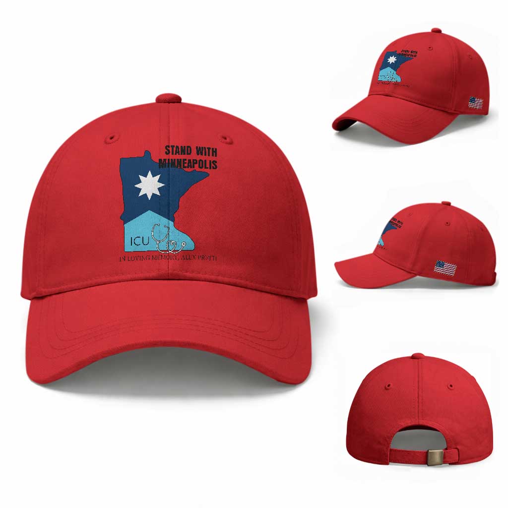 Stand With Minneapolis Baseball Cap In Loving Memory Of Alex
