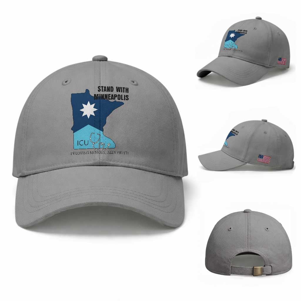 Stand With Minneapolis Baseball Cap In Loving Memory Of Alex