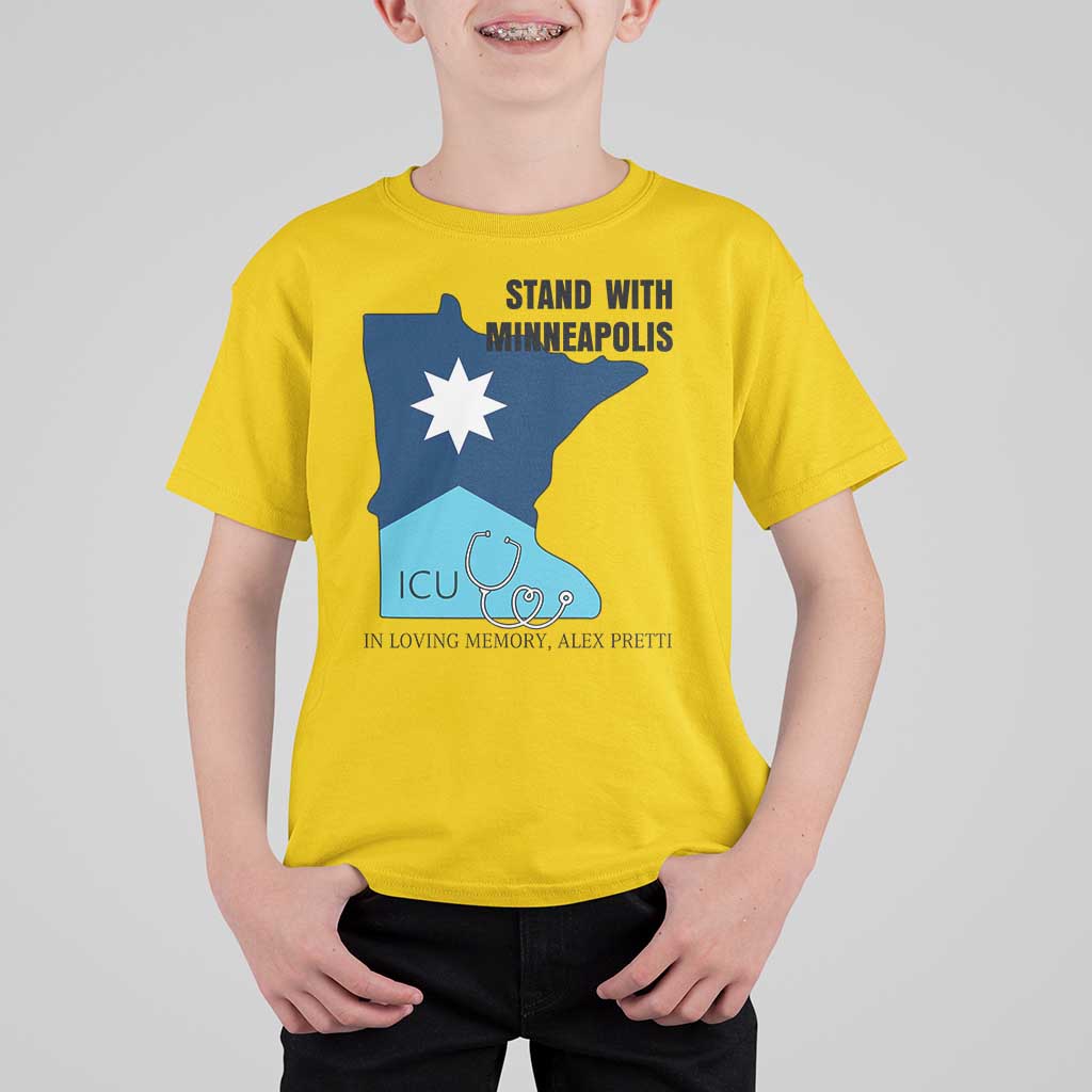 Stand With Minneapolis T Shirt For Kid In Loving Memory Of Alex