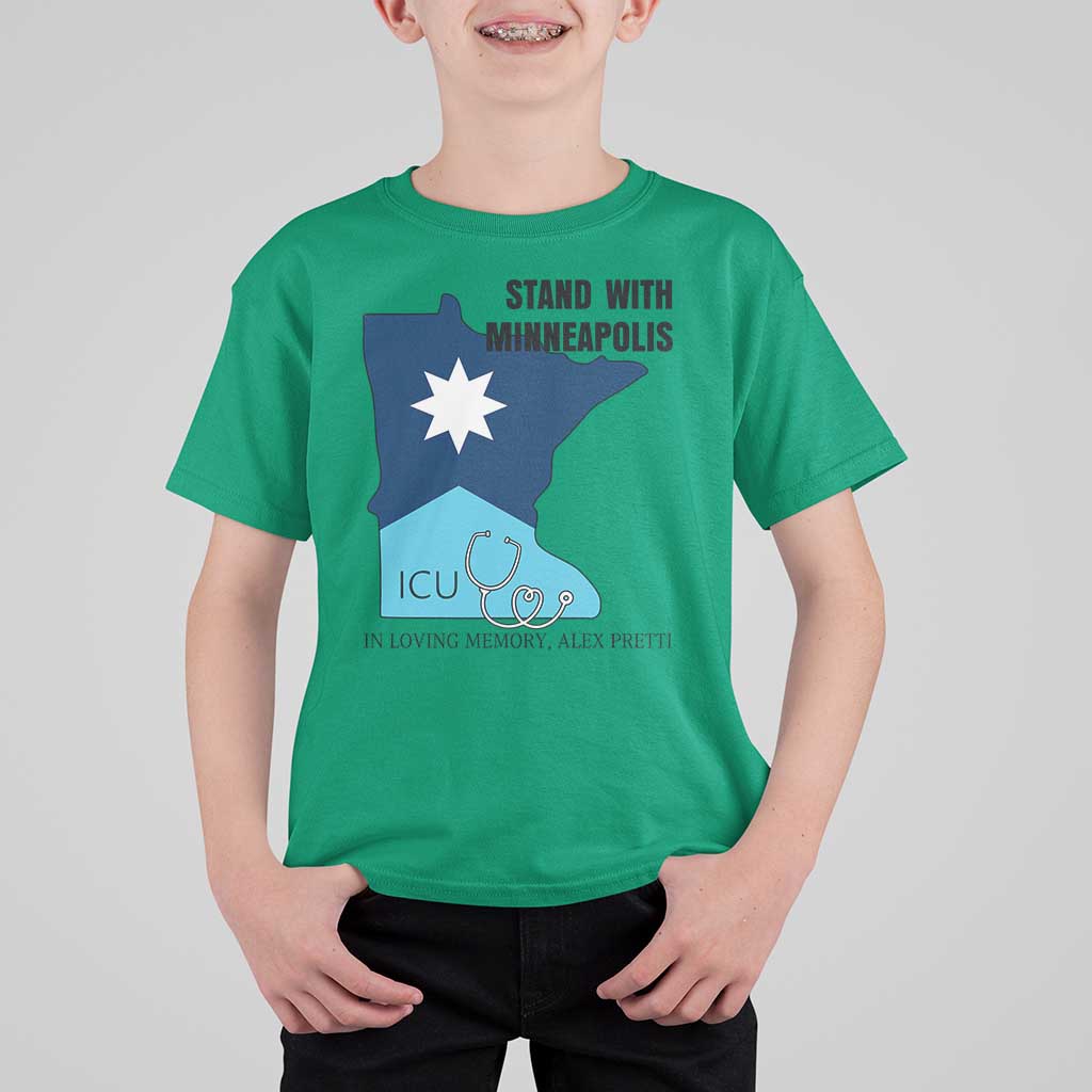 Stand With Minneapolis T Shirt For Kid In Loving Memory Of Alex