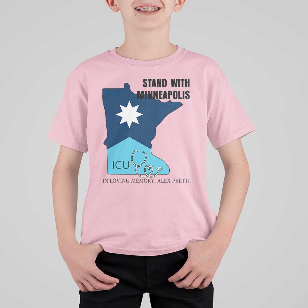 Stand With Minneapolis T Shirt For Kid In Loving Memory Of Alex