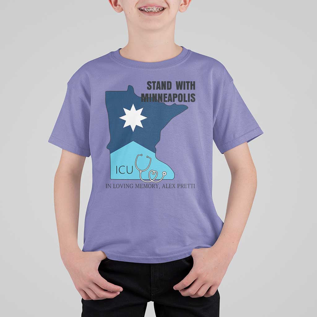 Stand With Minneapolis T Shirt For Kid In Loving Memory Of Alex