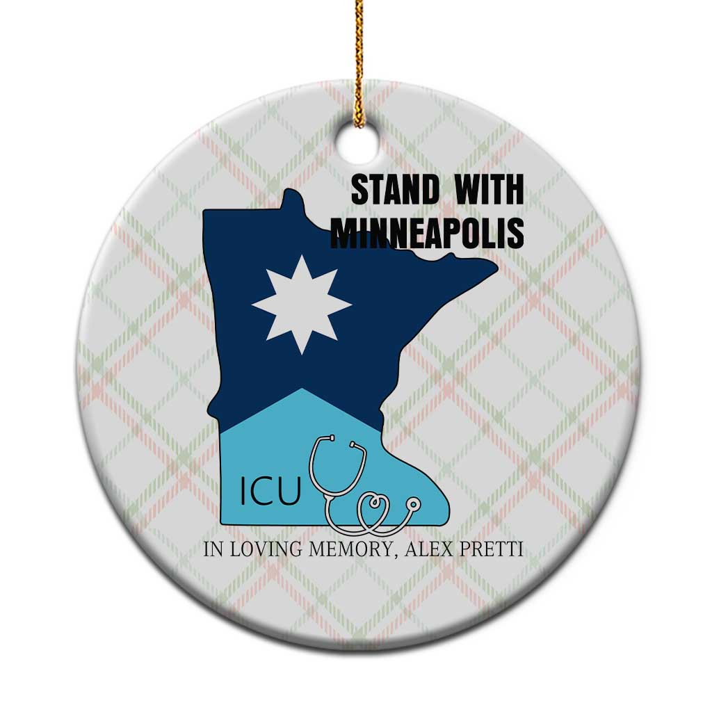 Stand With Minneapolis Ceramic Ornament In Loving Memory Of Alex