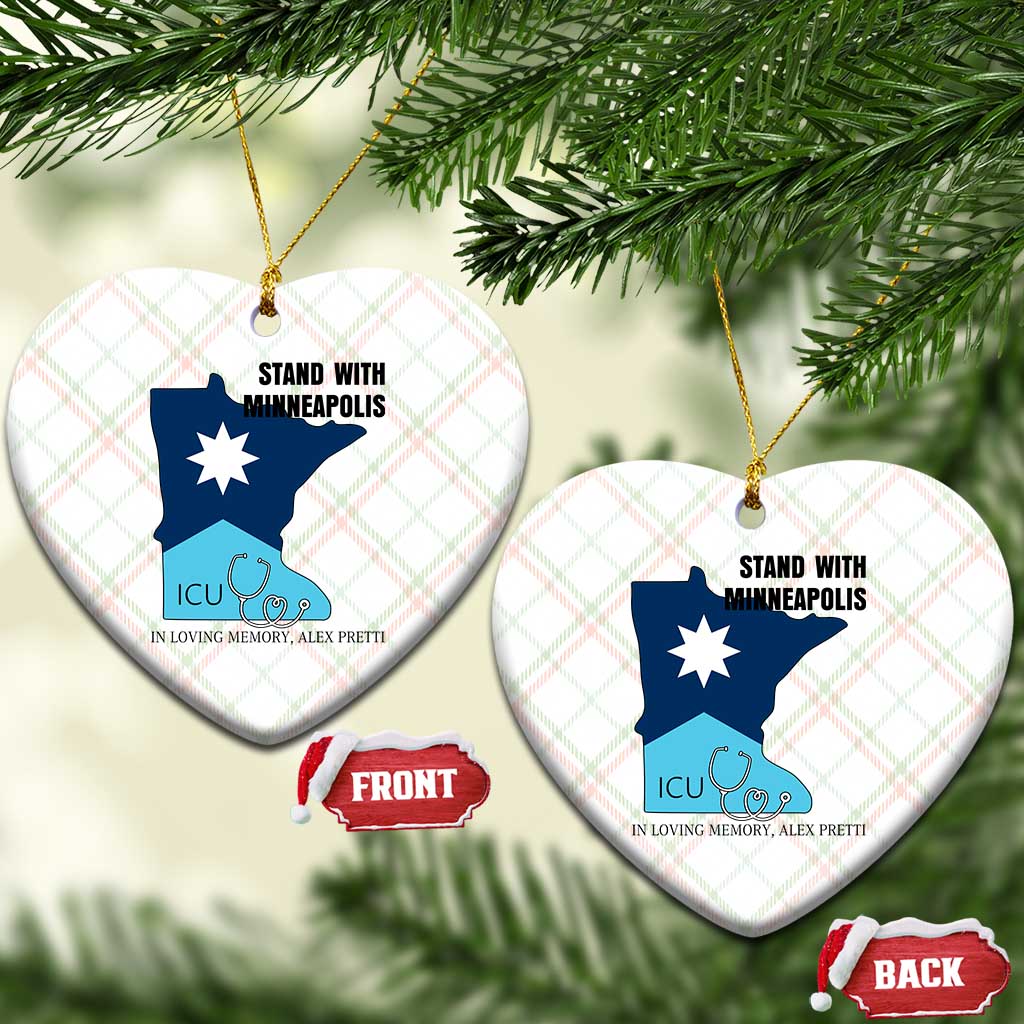 Stand With Minneapolis Ceramic Ornament In Loving Memory Of Alex