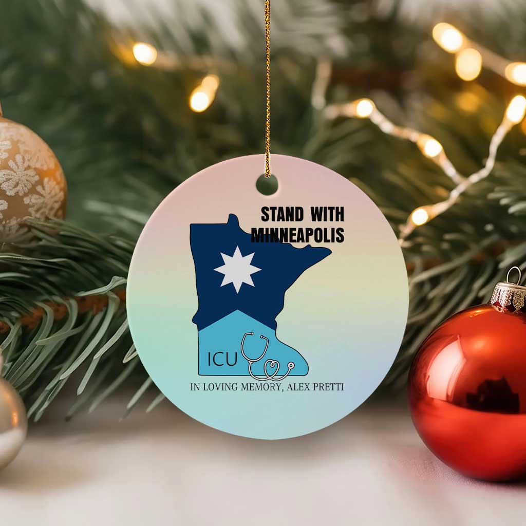 Stand With Minneapolis Ceramic Ornament In Loving Memory Of Alex