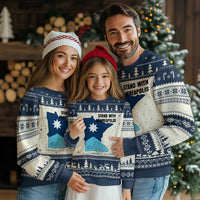 Stand With Minneapolis Ugly Christmas Sweater In Loving Memory Of Alex