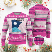 Stand With Minneapolis Ugly Christmas Sweater In Loving Memory Of Alex
