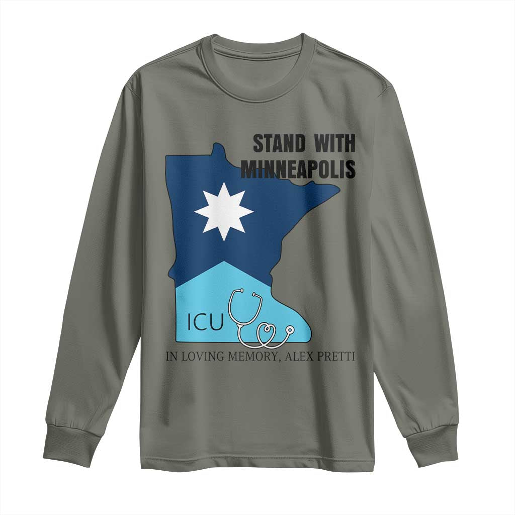 Stand With Minneapolis Long Sleeve Shirt In Loving Memory Of Alex