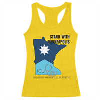 Stand With Minneapolis Racerback Tank Top In Loving Memory Of Alex