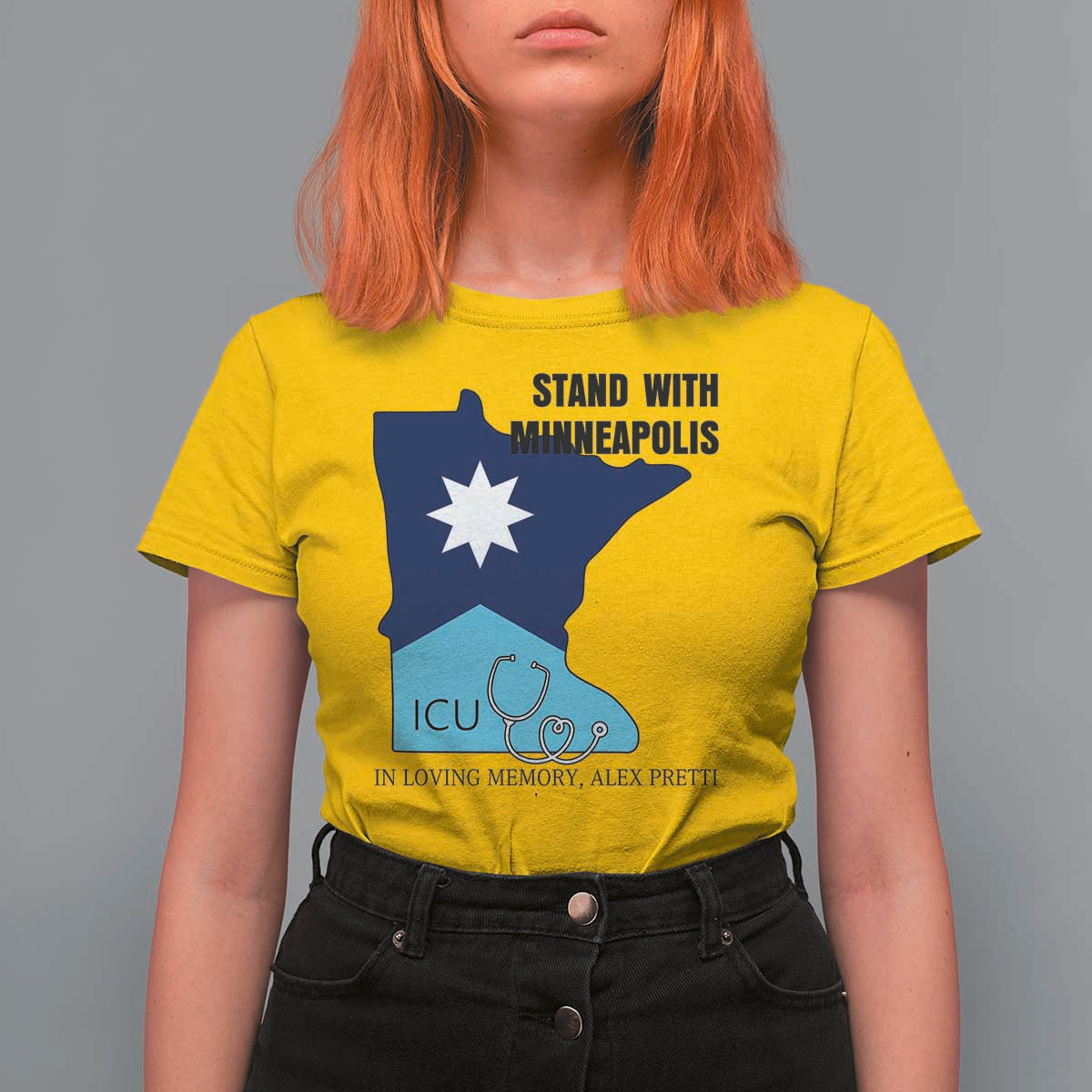 Stand With Minneapolis T Shirt For Women In Loving Memory Of Alex