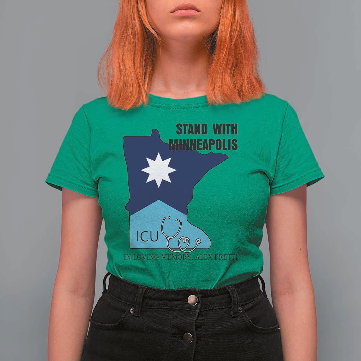 Stand With Minneapolis T Shirt For Women In Loving Memory Of Alex