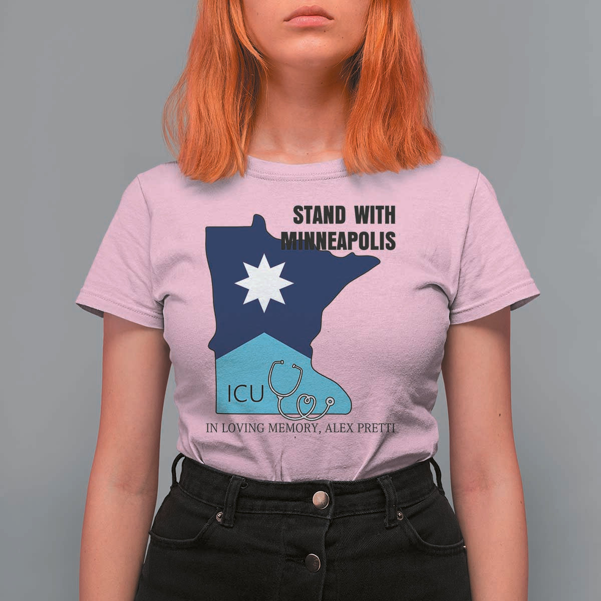 Stand With Minneapolis T Shirt For Women In Loving Memory Of Alex