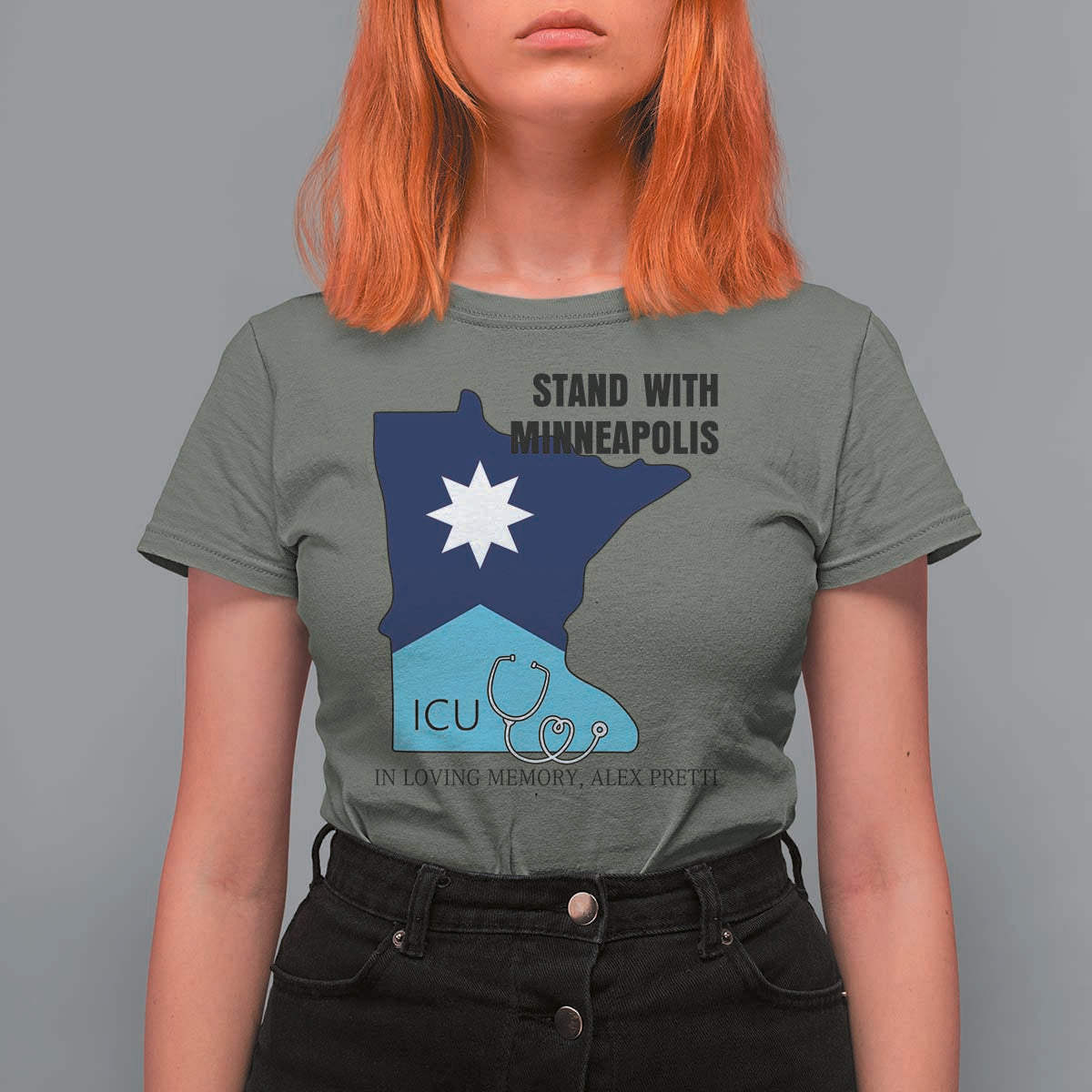 Stand With Minneapolis T Shirt For Women In Loving Memory Of Alex