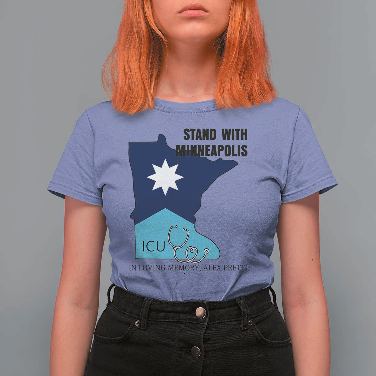Stand With Minneapolis T Shirt For Women In Loving Memory Of Alex