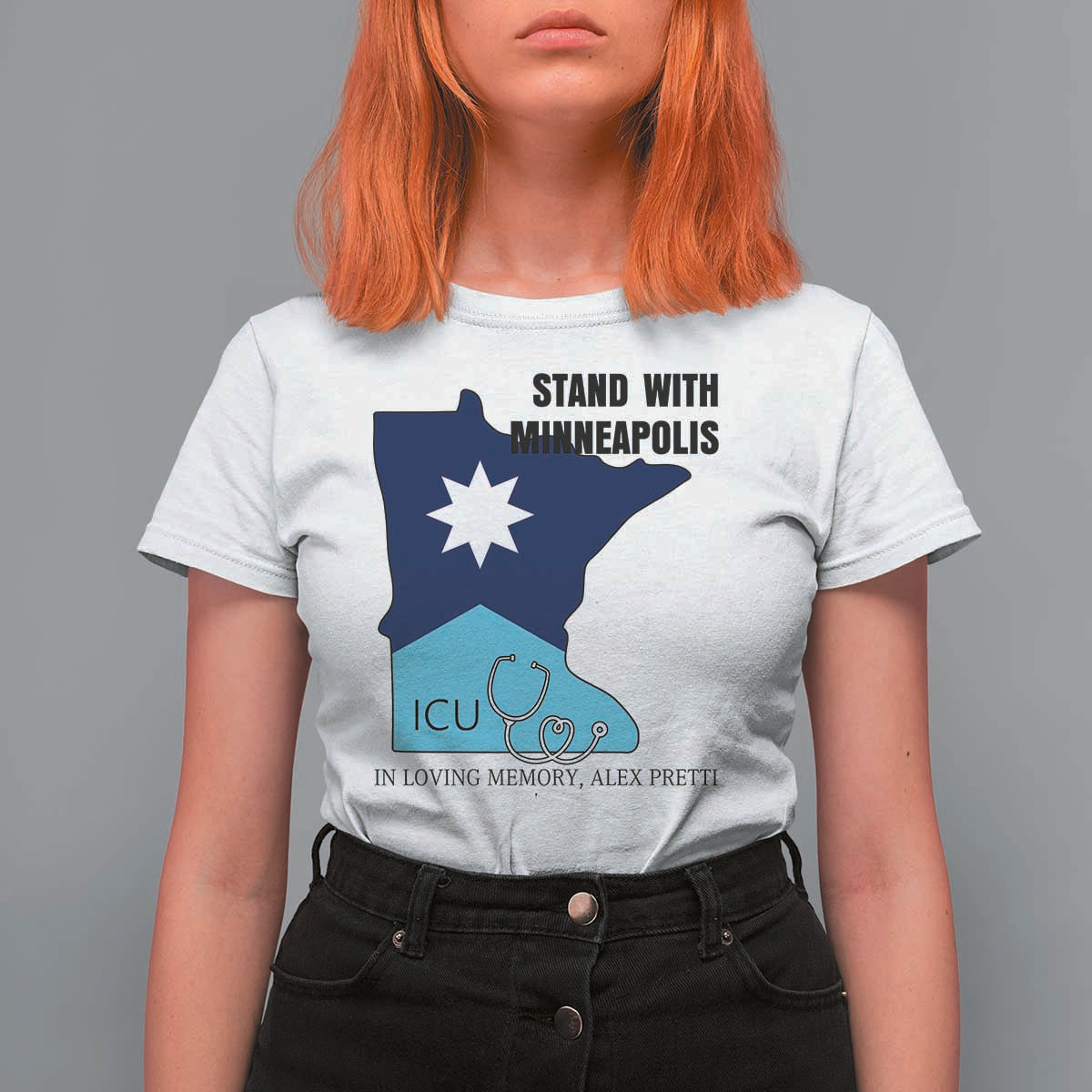 Stand With Minneapolis T Shirt For Women In Loving Memory Of Alex