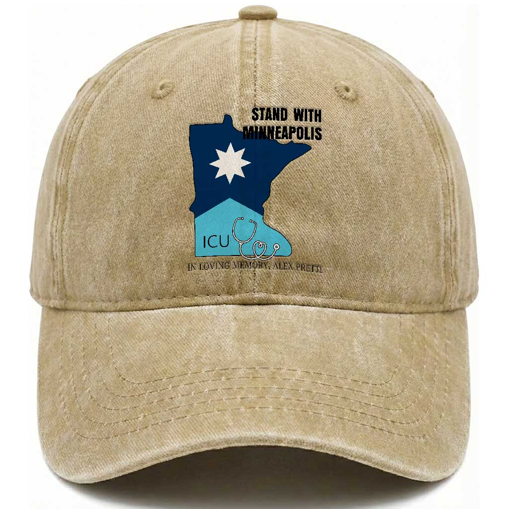 Stand With Minneapolis Washed Cotton Baseball Cap In Loving Memory Of Alex