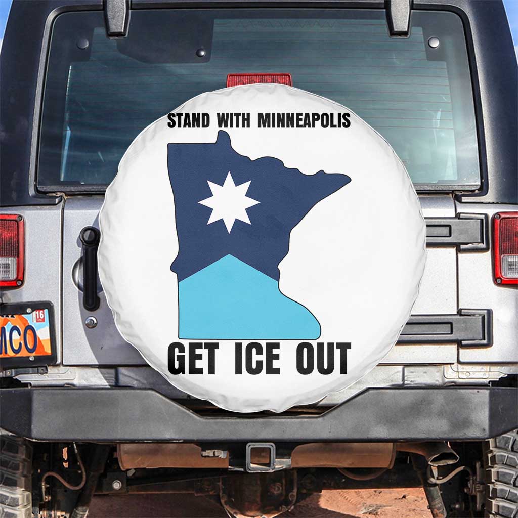 Stand With Minneapolis Spare Tire Cover Social Justice Support