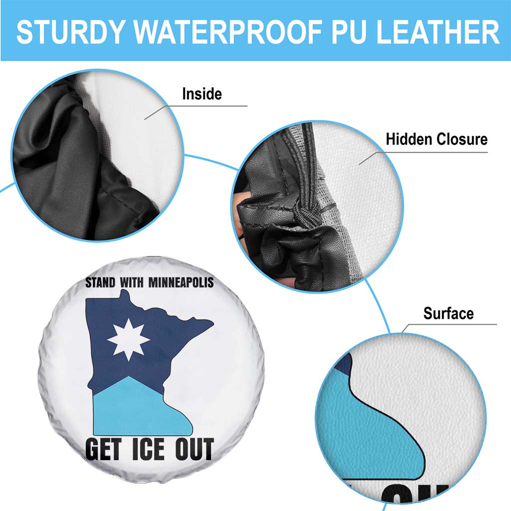 Stand With Minneapolis Spare Tire Cover Social Justice Support