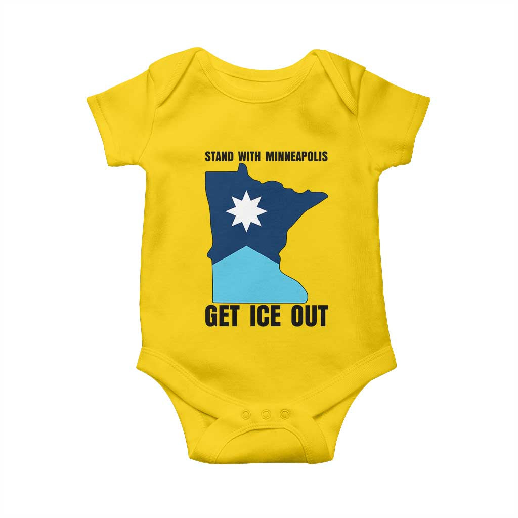 Stand With Minneapolis Baby Onesie Social Justice Support