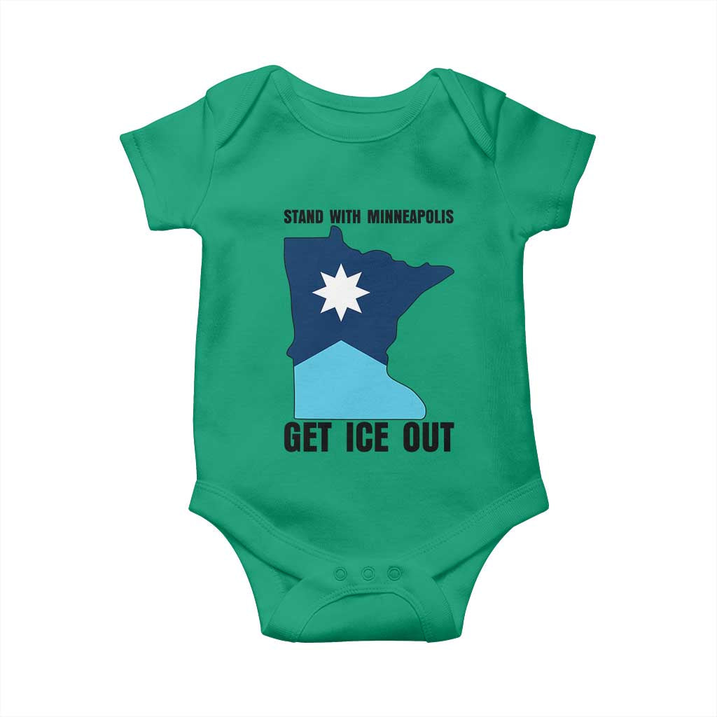 Stand With Minneapolis Baby Onesie Social Justice Support