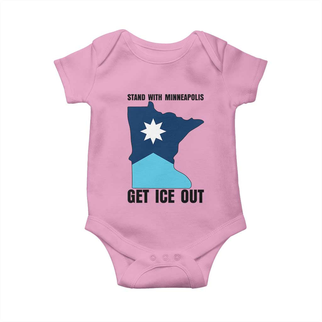 Stand With Minneapolis Baby Onesie Social Justice Support