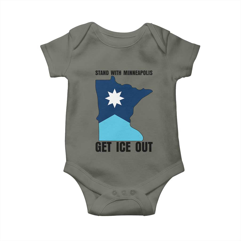 Stand With Minneapolis Baby Onesie Social Justice Support